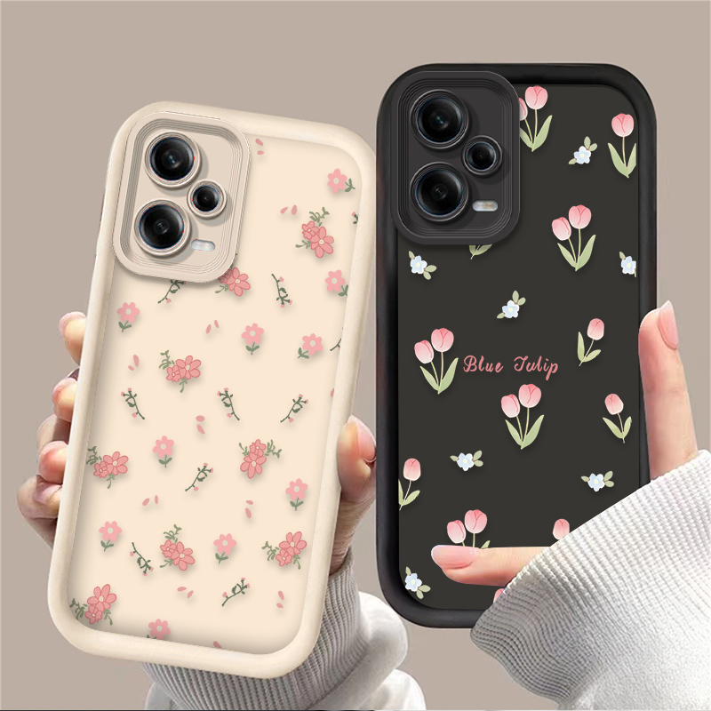 Xiaomi Phone Accessories - Retro Tulip Flower Phone Case for