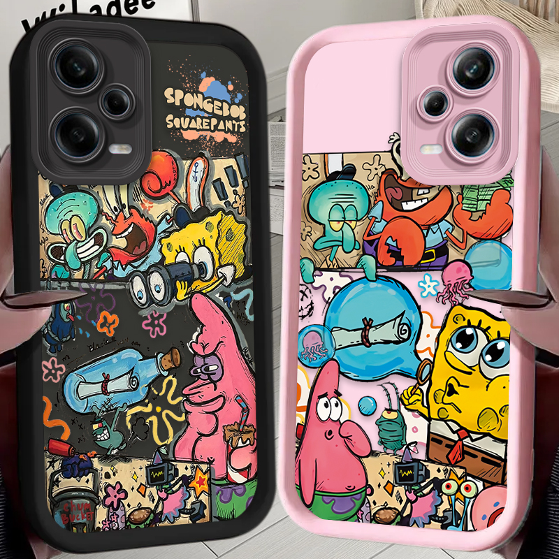 Xiaomi Phone Accessories - SpongeBob Dolls Shockproof Phone Case for