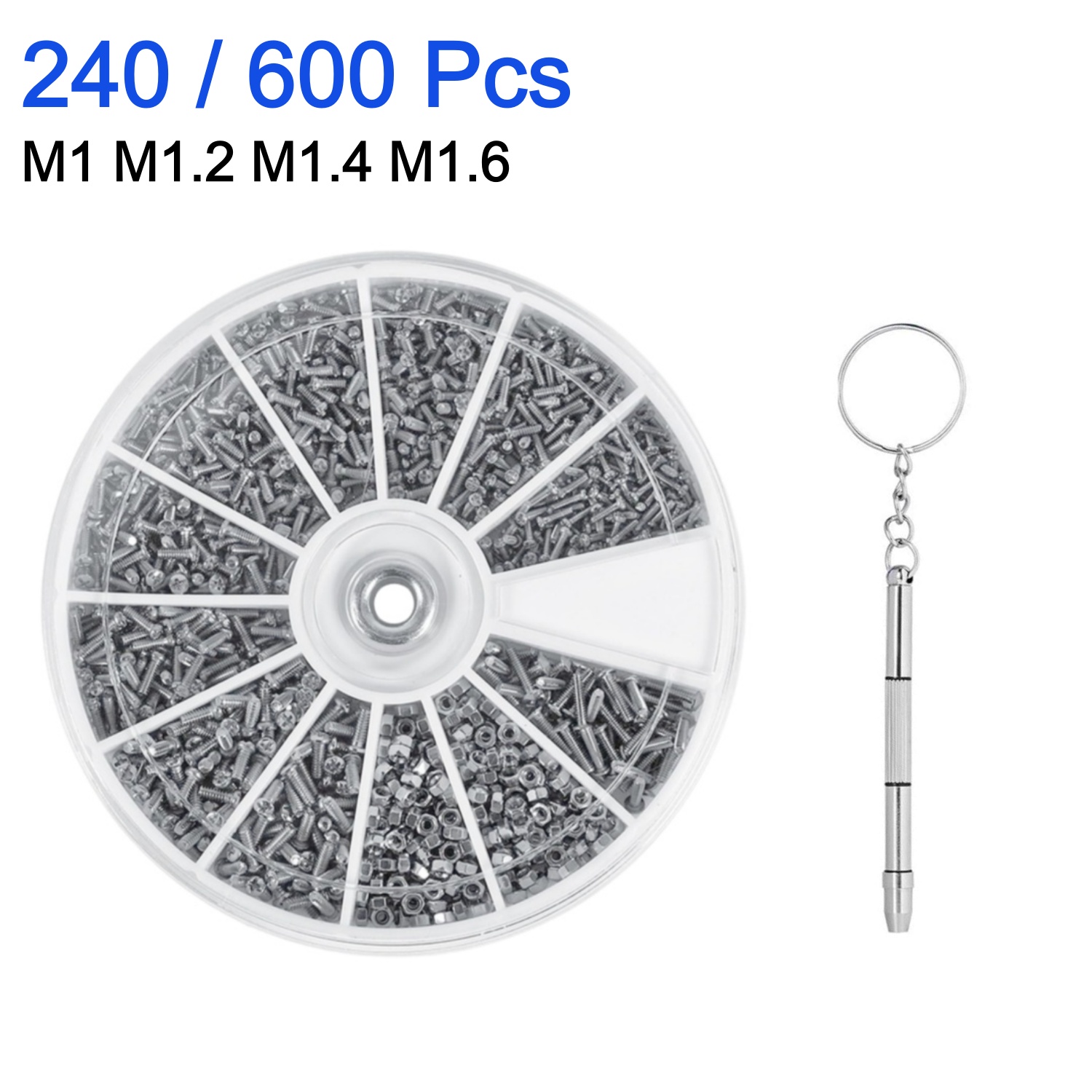 Phone Accessories Repair - 240/600Pcs small screw nut screwdriver set，
