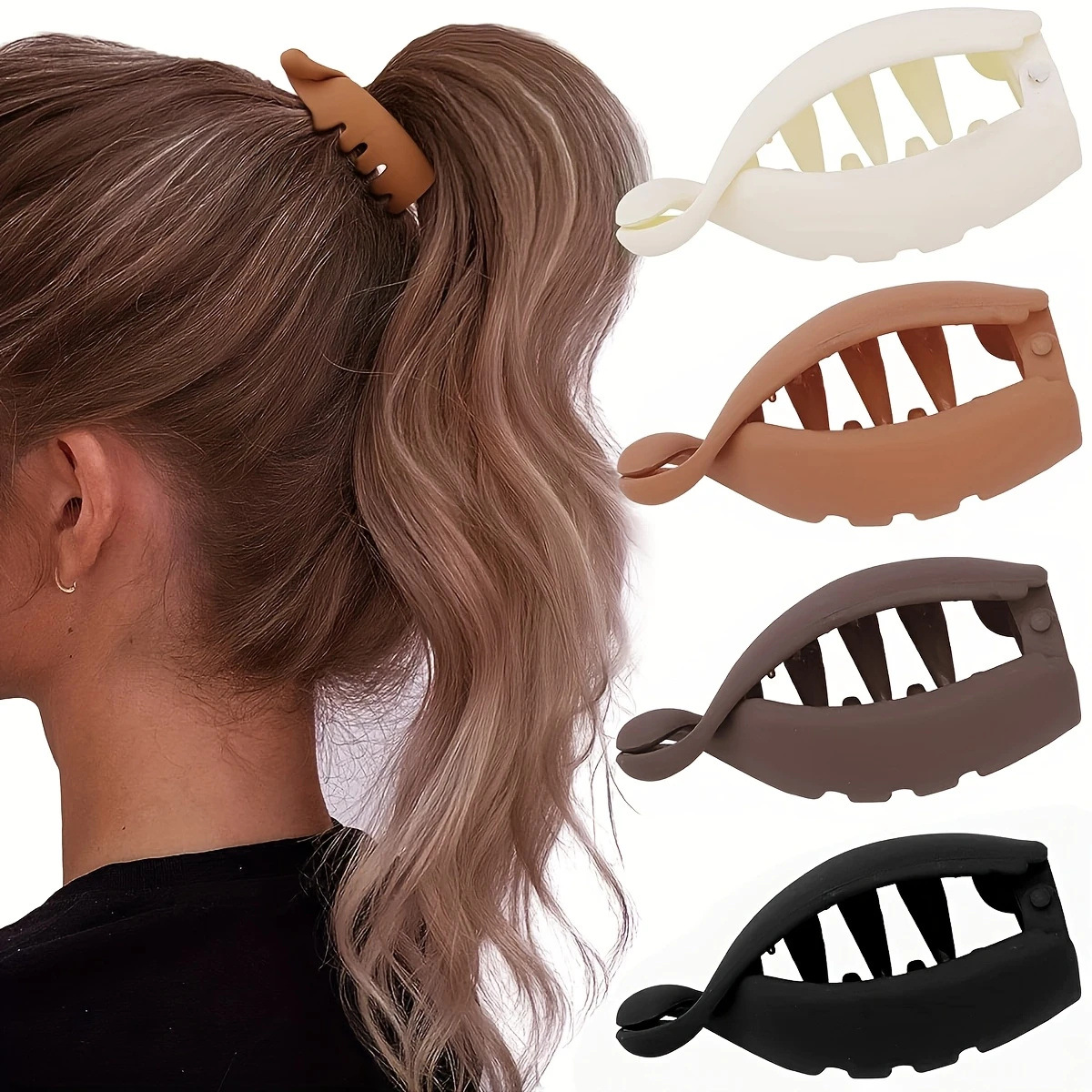 Phone Accessories On Top - 1/4pcs Twist Banana Clip Vertical Clip