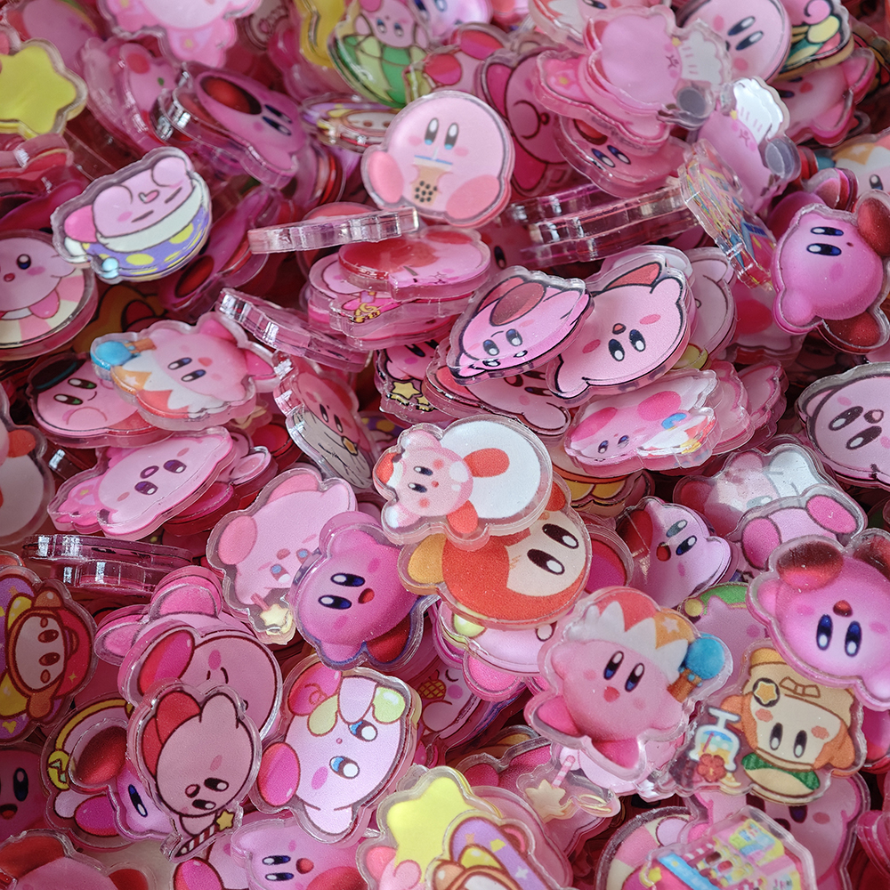 Phone Accessories Images - 50pcs/set Anime Kirby Resin DIY Accessories