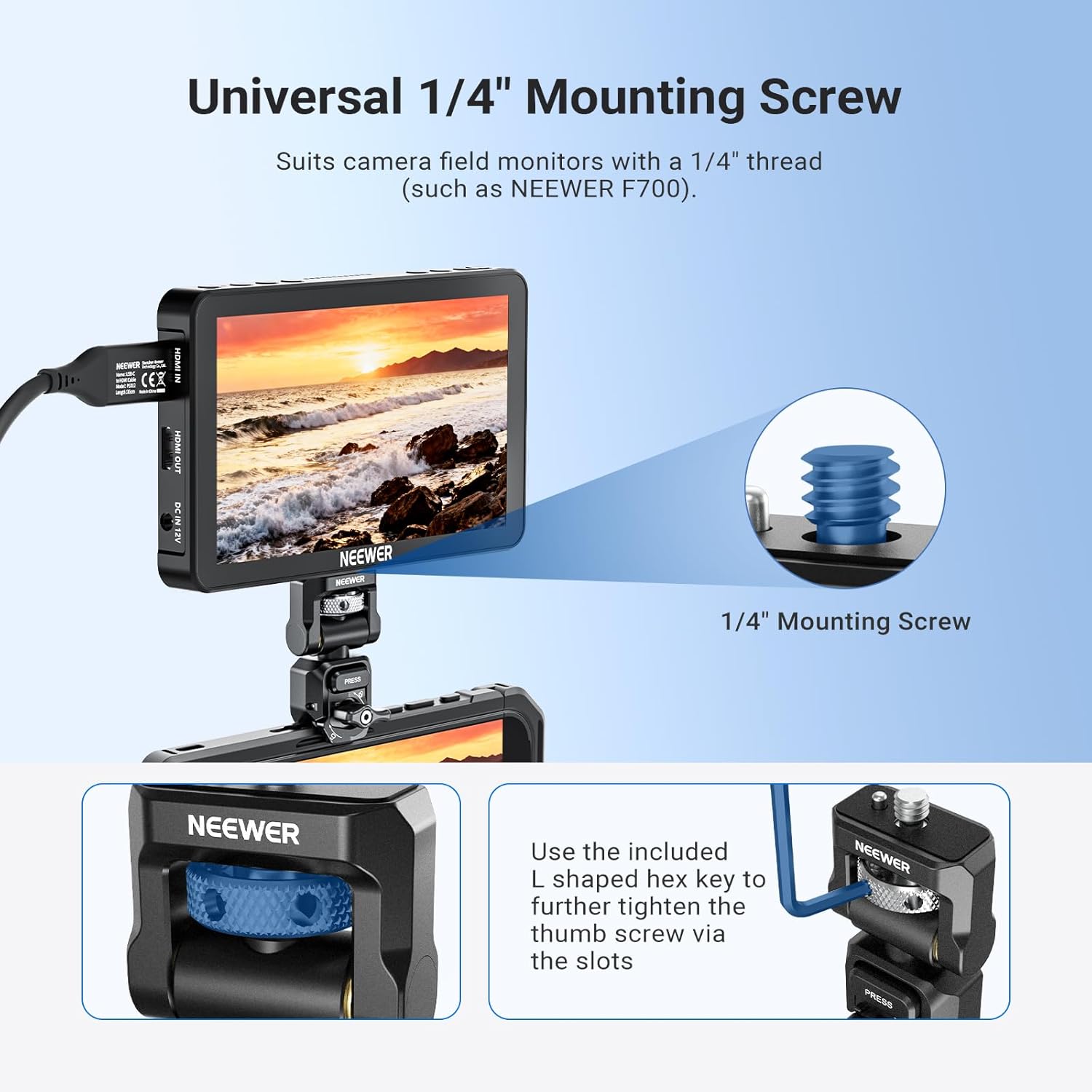 NEEWER Quick Release Monitor M - Phone Accessories Video reseña y precio