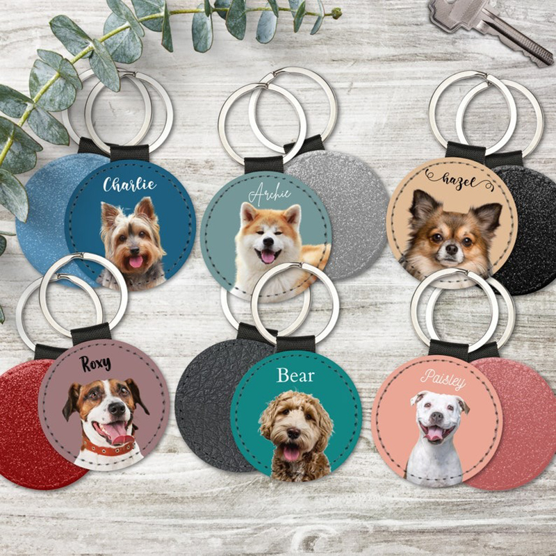Custom Pet Photo Keychain Pers - Phone Accessories Charms reseña y precio