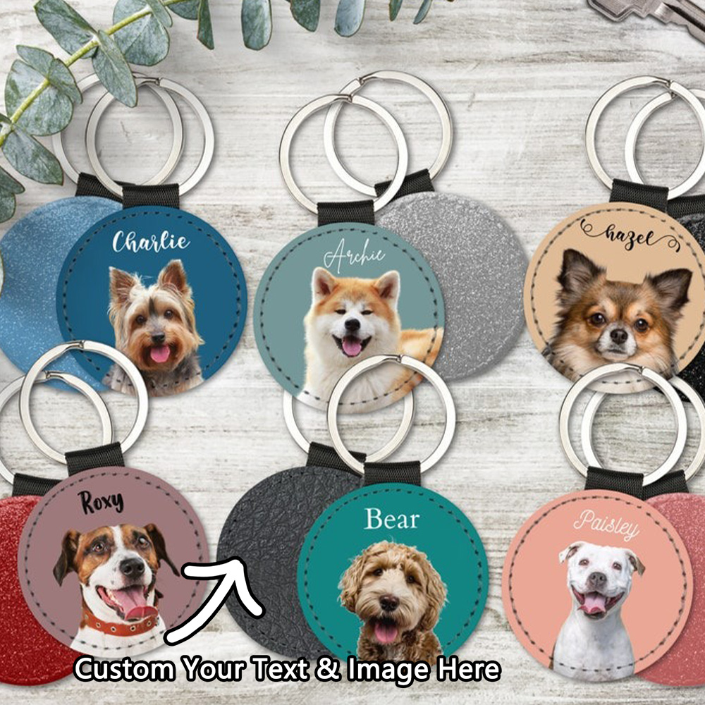Custom Pet Photo Keychain Pers - Phone Accessories Charms reseña y precio