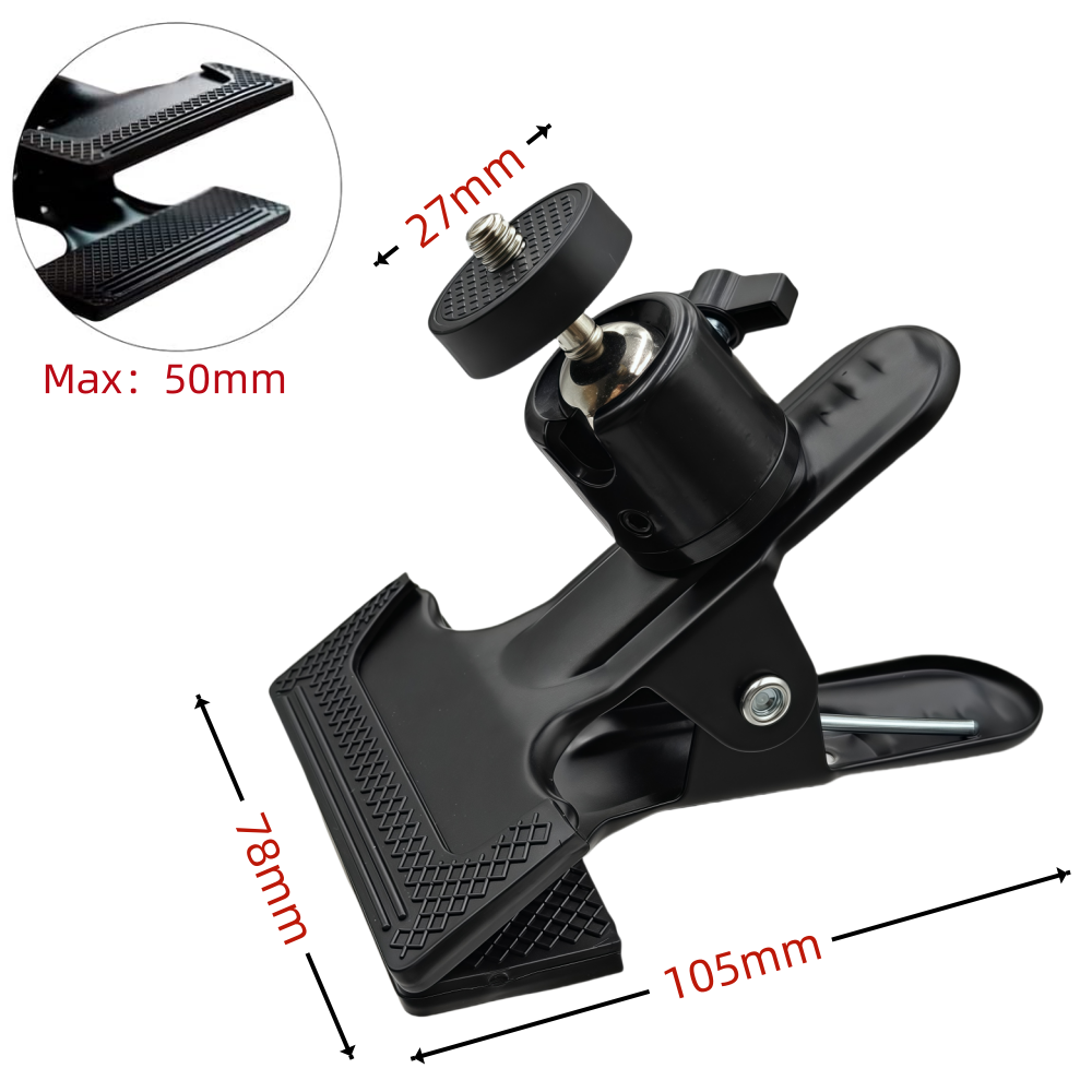 Metal Ball Head Clamp With 1/4 - Phone Accessories Video reseña y precio