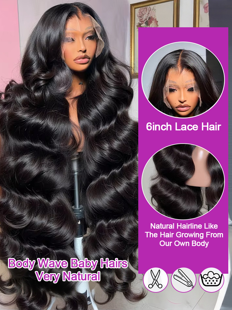 300% 13x6 Body Wave HD Lace Fr - Phone Accessories On Top reseña y precio