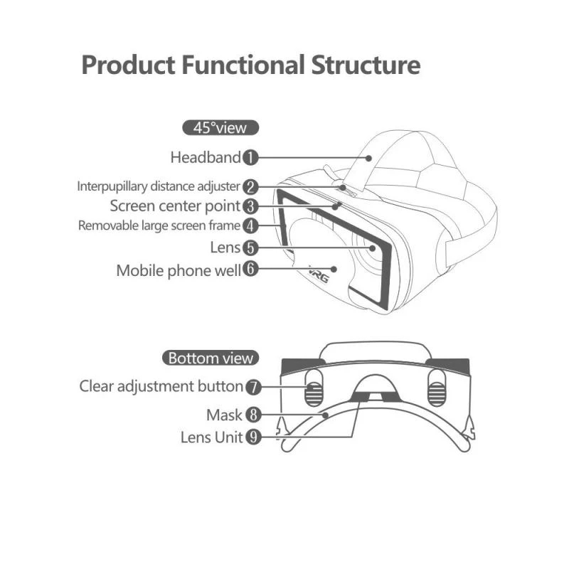 VRG Pro Virtual Reality VR Gla - Phone Accessories Video reseña y precio