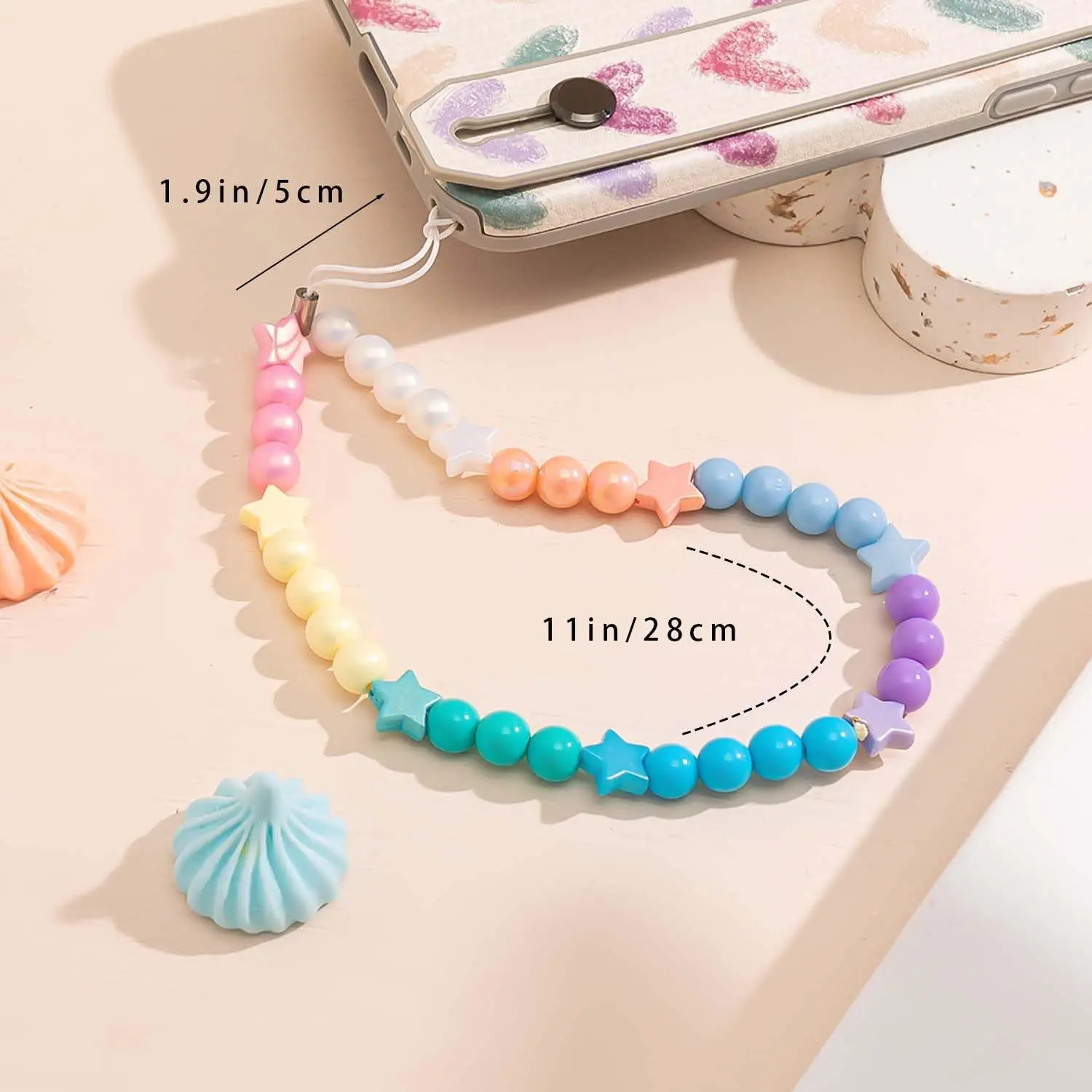 Elegant Beaded Phone Charm Lan - Phone Accessories Images reseña y precio