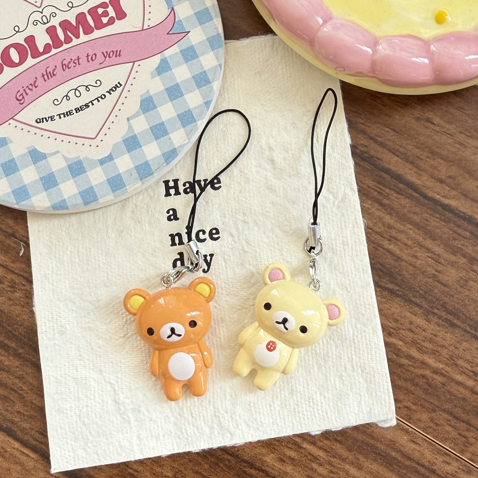 2pcs/set Kawaii Rilakkuma Easy - Phone Accessories Doll reseña y precio