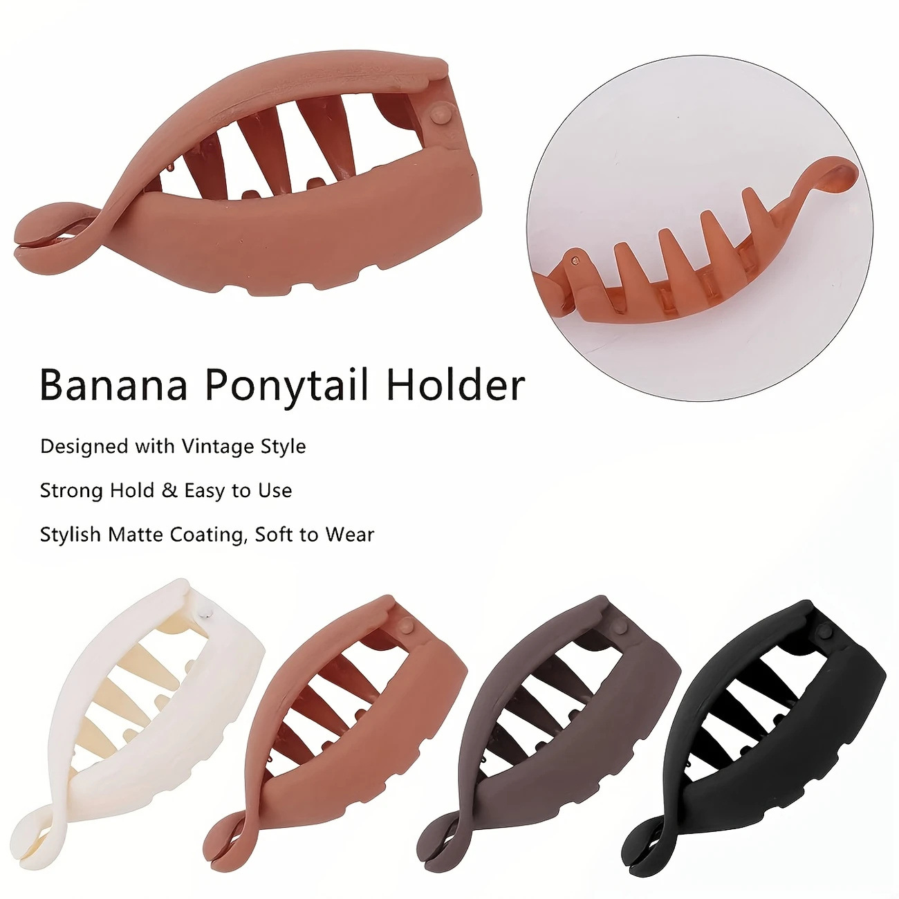 1/4pcs Twist Banana Clip Verti - Phone Accessories On Top reseña y precio